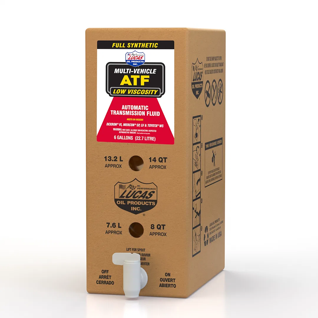 18037 – LUCAS OIL Auto Trans Fluid, GM Dexron VI Or Ford Mercon LV/SP Low Viscosity Full Synthetic 6 Gallon Single